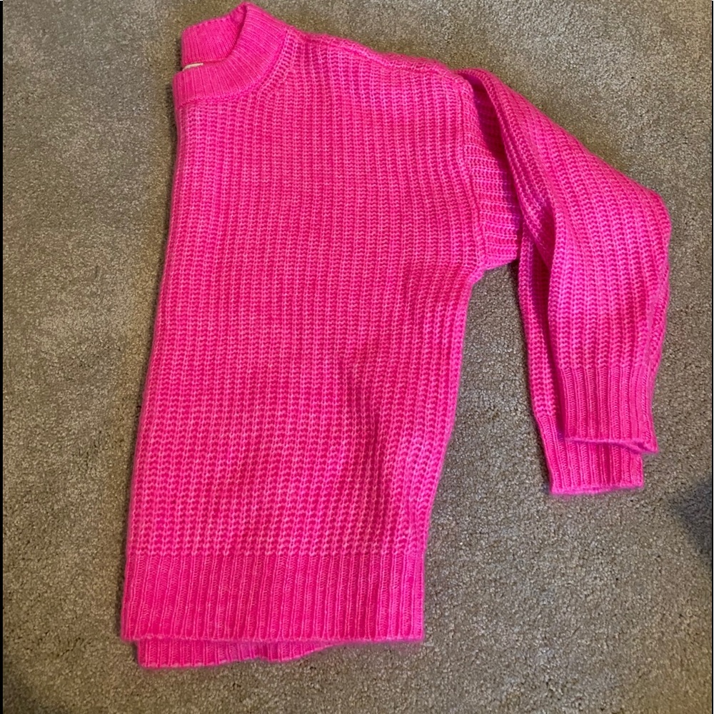 Neon crew neck sweater